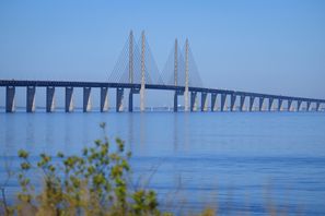 Långa köer på Öresundsbron efter vägstrul i Danmark. Arkivbild. Foto: Andreas Hillergren/TT