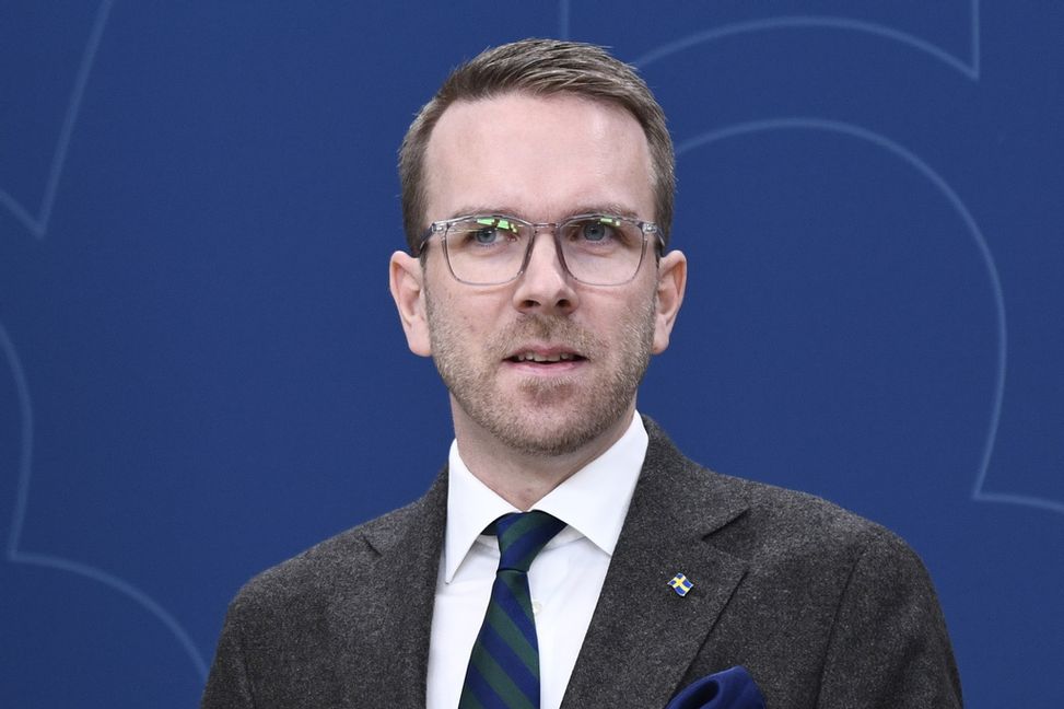 Andreas Carlson (KD), infrastruktur- och bostadsminister. Arkivbild. Lars Schröder/TT