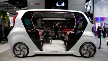 LG:s automatiserade bil. Foto: John Locher/AP/TT