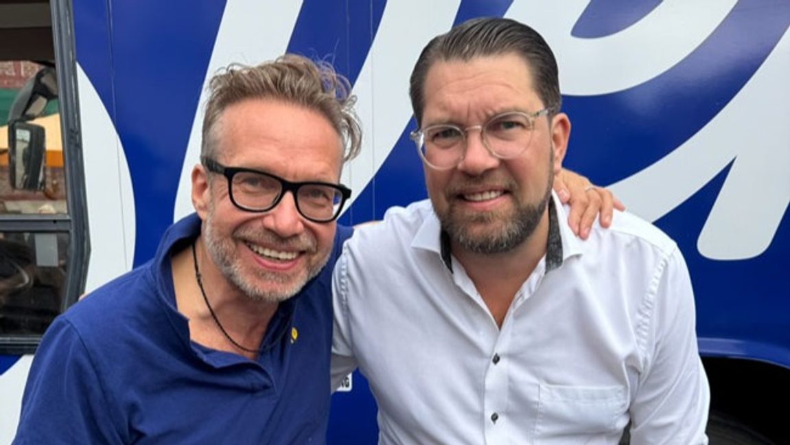 Henrik Rönnquist och Jimmie Åkesson. Foto: Privat.