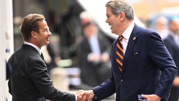 Sveriges statsminister Ulf Kristersson och USA:s finansminister Scott Bessent. Foto: Fredrik Sandberg/TT