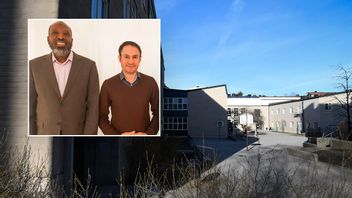  Bashir Aman Ali (till vänster) ska kandidera för Partiet Nyans i riksdagsval, regionval och kommunval annoserade partiledaren Mikail Yüksel på måndagen. Foto: Pontus Lundahl/TT/Partiet Nyans