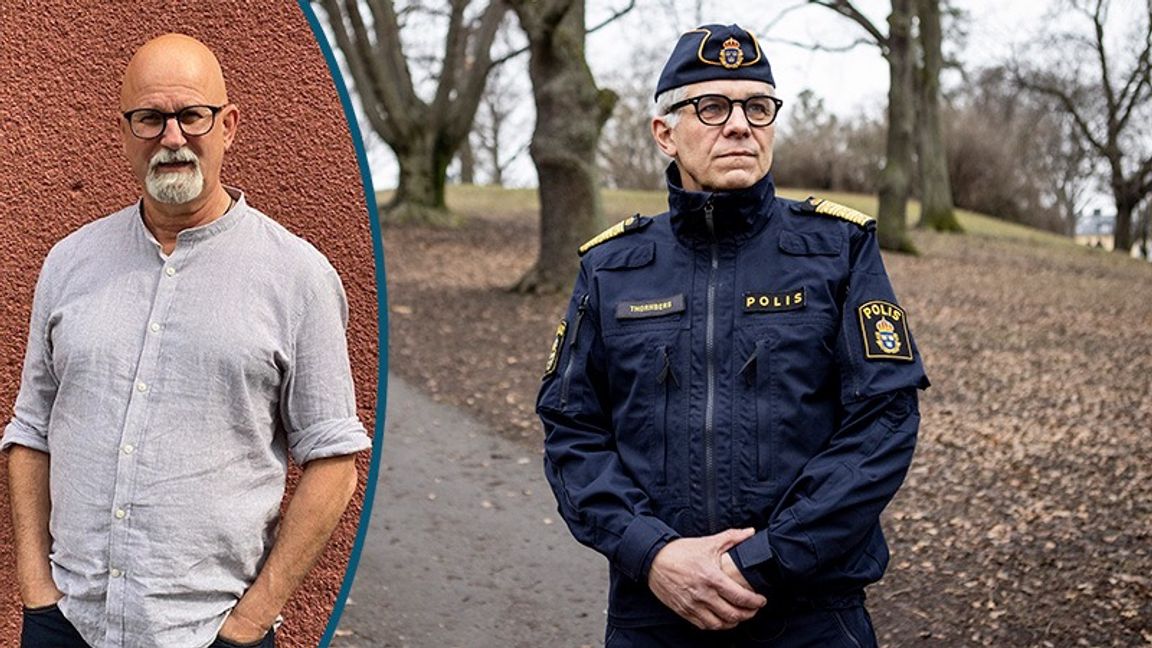 Anders Thornberg – vårdar polisens varumärke? Foto: Christine Olsson/TT