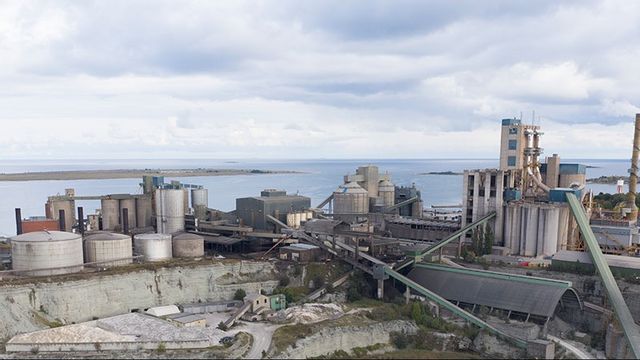 Cementa i Slite planerar en CCS-anläggning. Foto: Fredrik Sandberg/TT