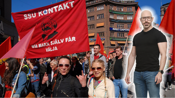 ”Upp till kamp emot kvalen! Sista striden det är, ty Internationalen åt alla lycka bär!” Foto: Frankie Fouganthin, CC BY-SA 3.0, via Wikimedia Commons