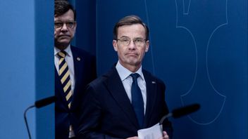 Statsminister Ulf Kristersson (M) i Rosenbad på tisdagen. Foto: CHRISTINE OLSSON/TT