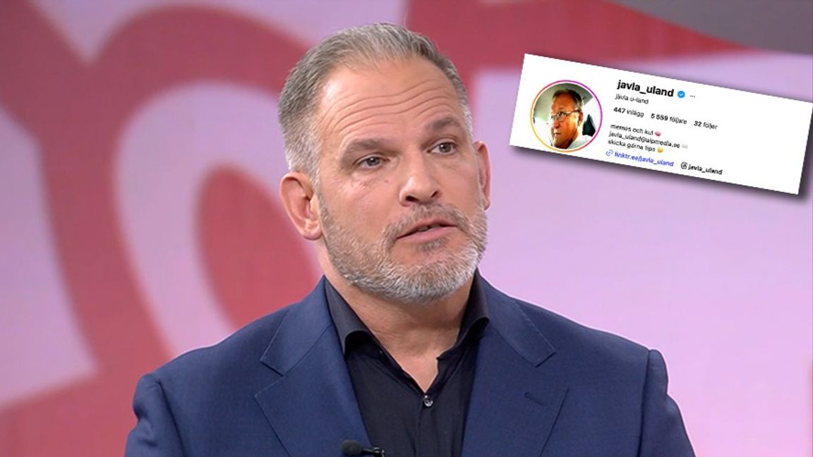 Daniel Färm, vd för AiP Media och inläggen från ett konto som ett av S-bolagets konton sampublicerat med. Bild: Skärmdump SVT/Faksimil Instagram, X