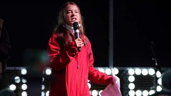 Klimataktivisten Greta Thunberg under en demonstration i Glasgow i Skottland. Foto: Jon Super/AP/TT