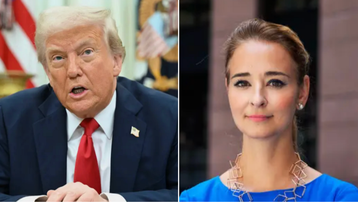 KD-profilen Alice Teodorescu Måwe (t.h.) menar att Trumps framgång beror på att väljare värdesätter konsekvens framför korrekthet. Foto: AP/TT