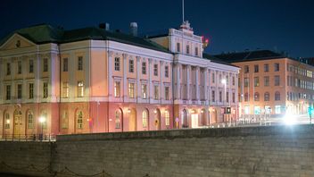 Utrikesdepartementet vid Gustaf Adolfs torg i Stockholm. Foto: Fredrik Sandberg/TT (akrivbild)