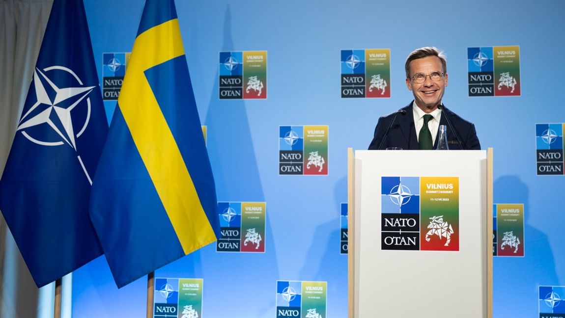Förhoppningsvis står statsministern snart i talarstolen som regeringschef för ett medlemsland. Foto: Henrik Montgomery/TT