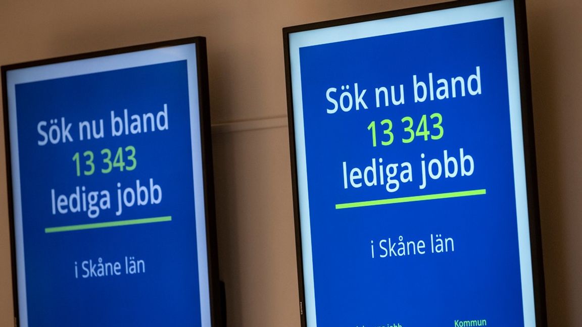 Ännu är sysselsättningen hyfsad men när konjunkturen faller snabbt blir det tuffare. Då kommer regeringen att få visa var de står. Foto: Johan Nilsson/TT