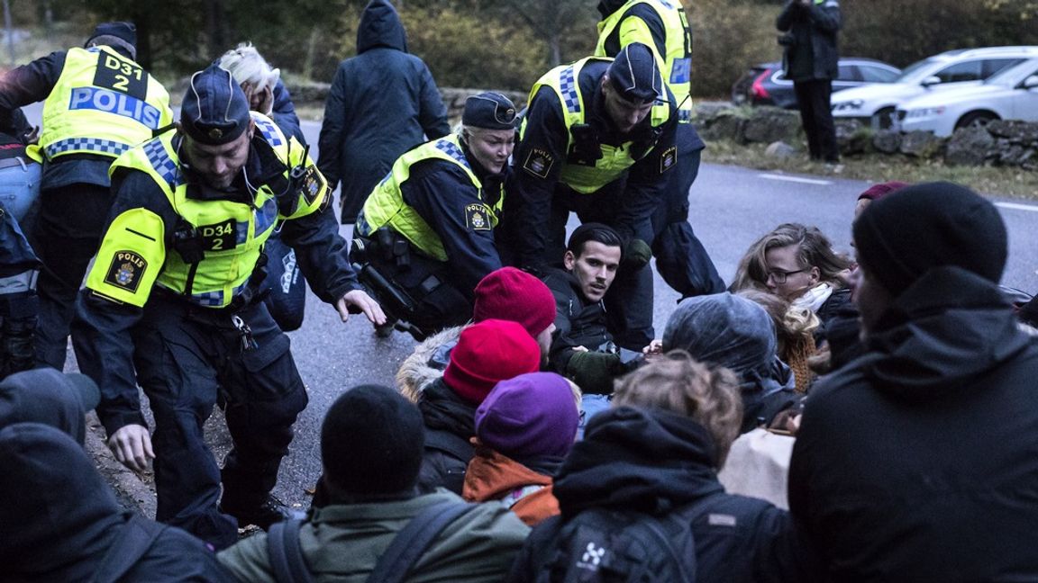 En demonstration mot utvisning av ”ensamkommande”. Bilden är tagen 2017.
Foto: Thomas Johansson/TT