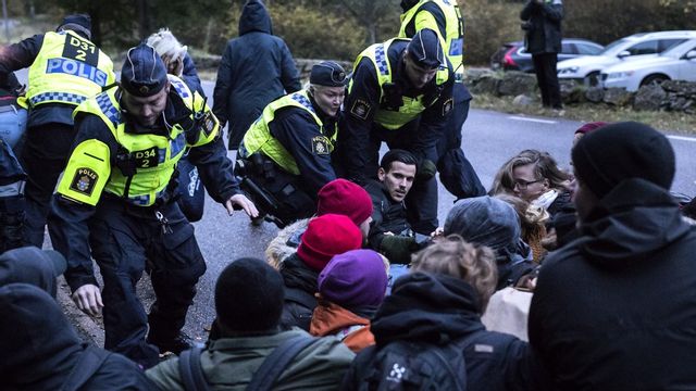 En demonstration mot utvisning av ”ensamkommande”. Bilden är tagen 2017.
Foto: Thomas Johansson/TT