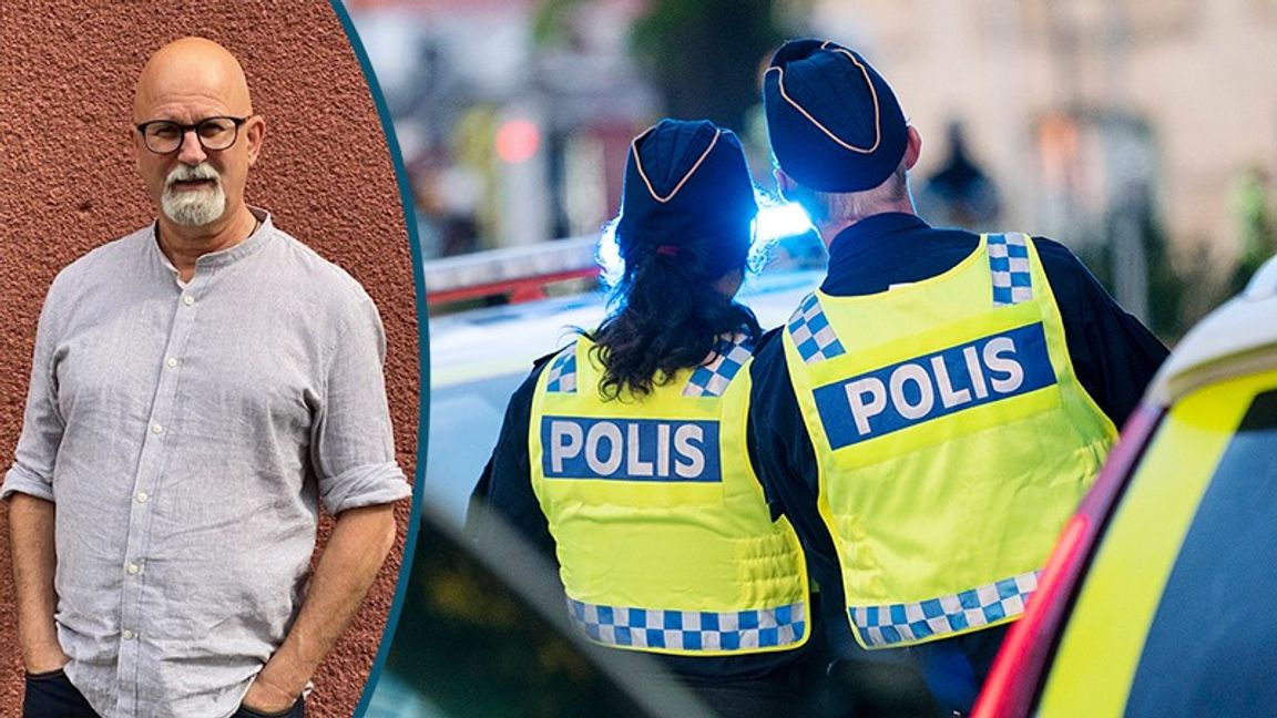 Peter Springare vill se fler poliser på gator och torg. Foto: Privat / Johan Nilsson/TT