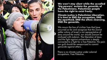 Fridays For Future växte fram i kölvattnet av Greta Thunbergs klimatstrejkande på fredagar. Här ses Thunberg vid en demonstration i London den 17 oktober där hon frihetsberövades av brittisk polis när Thunberg och andra aktivister störde ett möte på ett hotell. Foto: Kin Cheung/AP/Instagram