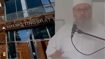 Imamen Basem Mahmoud åtalas för hets mot folkgrupp. Foto: Johan Nilsson/Youtube/TT