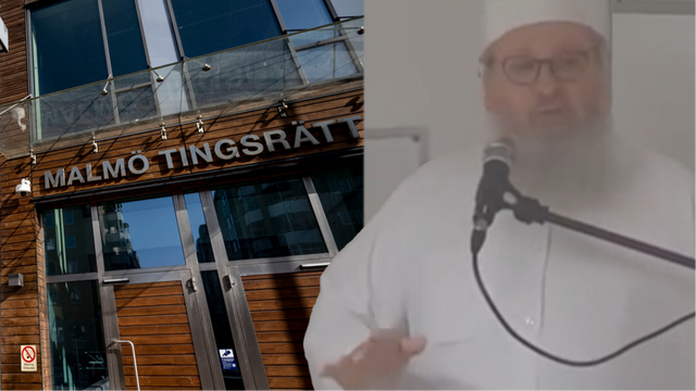 Imamen Basem Mahmoud åtalas för hets mot folkgrupp. Foto: Johan Nilsson/Youtube/TT