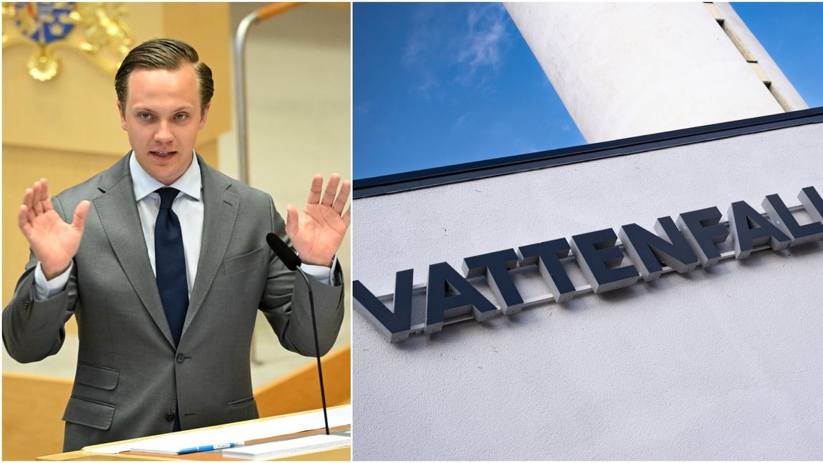 Tobias Andersson (SD) är besviken på hur regeringen och Vattenfall hanterat ny kärnkraft. Foto: Pontus Lundahl/TT