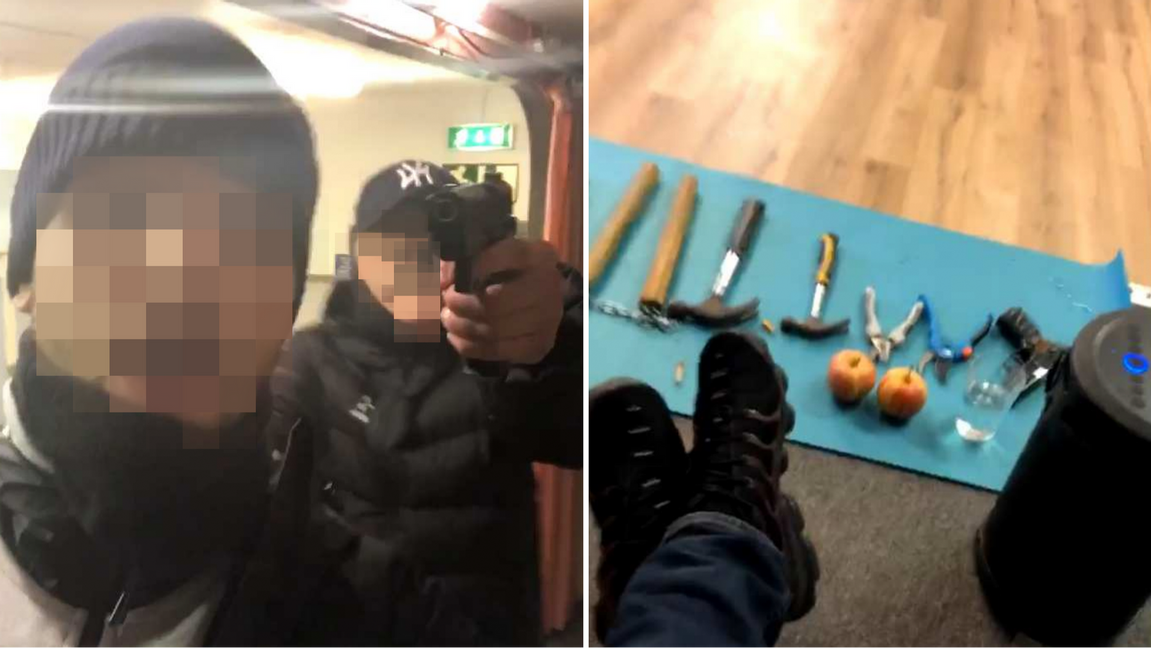 Kidnappades och hotades med pistol och tortyrredskap. Foto: Polisen