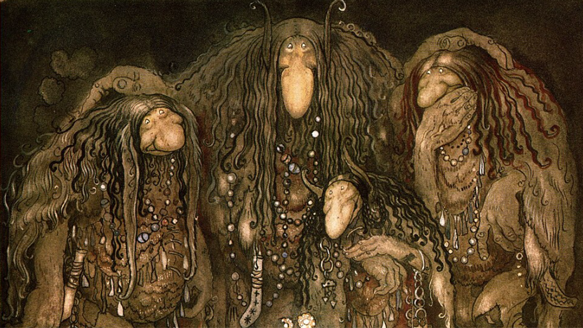 Tydligen finns det även socialdemokrater i trollskogen. Foto: John Bauer, Public Domain, via Wikimedia foundation