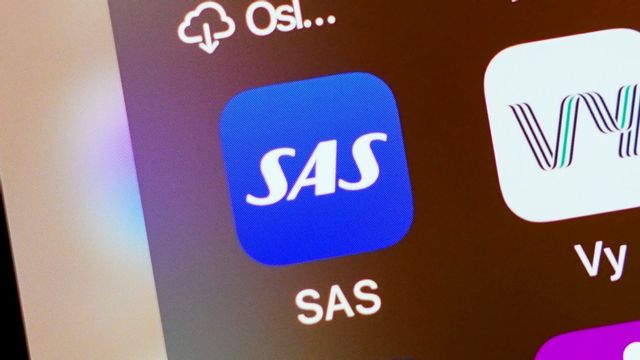 Flygbolaget SAS rasar på Stockholmsbörsen. Arkivbild. Foto: Lise Åserud/NTB/TT