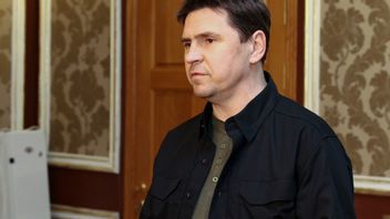 Mychajlo Podoljak, rådgivare till Ukrainas president Volodymyr Zelenskyj. Arkivbild. Foto: Sergei Kholodilin/AP/TT