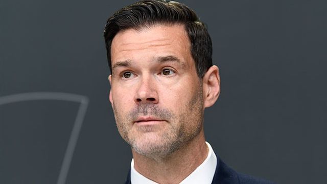 Johan Forssell under en pressträff i maj. Bild: Lars Schröder / TT