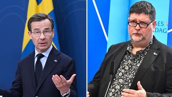 Statsminister Ulf Kristersson sågas stenhårt av Magnus Jacobsson (KD). Foto: Jessica Gow/Claudio Bresciani/TT