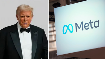 Företaget Meta bemöter kritiken om att Facebook och Instagram automatiskt låter användare följa Donald Trumps nya konton. Foto: Ben Curtis/Thibault Camus/AP