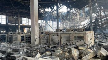 Rysslands nattliga angrepp mot Kiev slog ut ett av Röda korsets viktigaste logistikcenter.Foto: Ukrainian Red Cross Society / Facebook