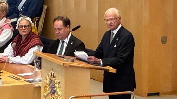 Som första punkt i sitt tal tog kung Carl XVI Gustaf upp Gaza. Foto: Pelle Zackrisson